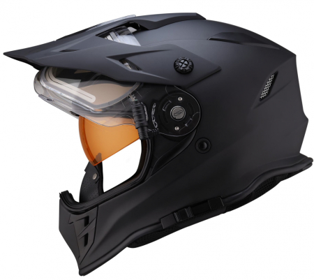 ШЛЕМ dual sport RSX Iceman (H331) Winter (желтые очки)