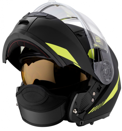 ШЛЕМ модуляр RSX Spark (HS159) Winter (желтые очки)