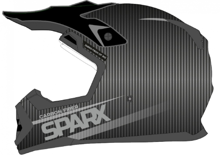 ШЛЕМ эндуро карбоновый SPARX Nix Carbon 3K (YK780) 